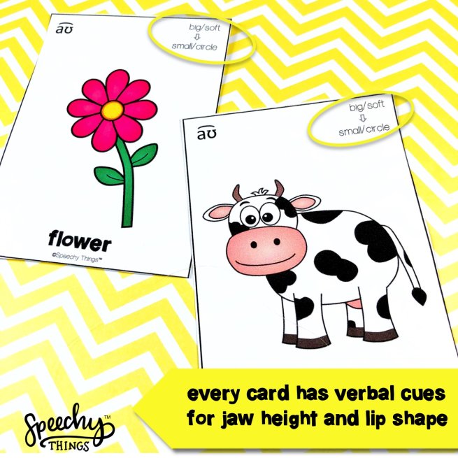 image of vowel diphthong speech therapy freebie