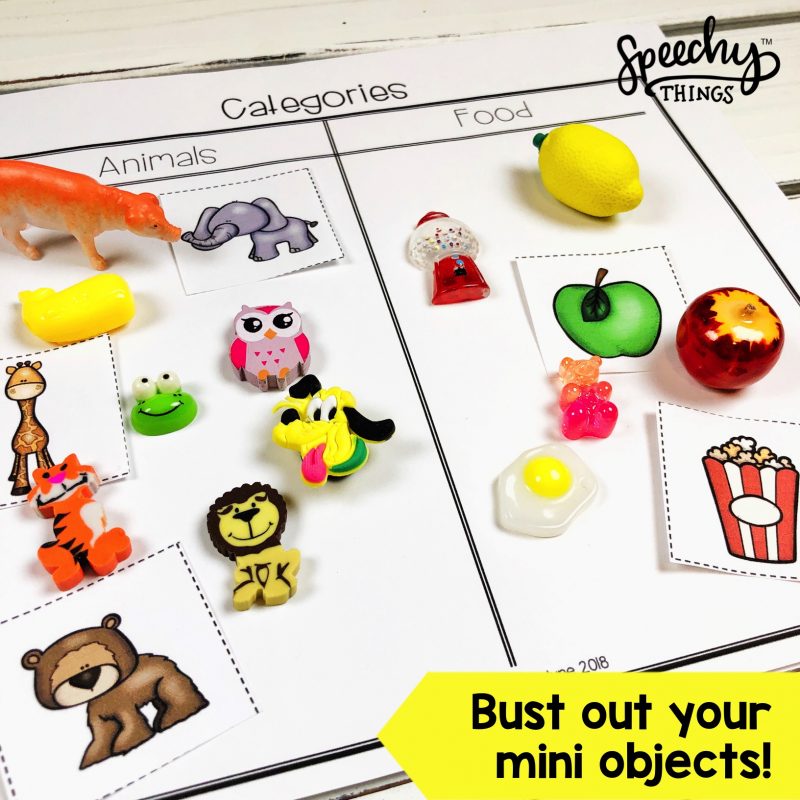 Image of speech therapy basic concepts language cut and paste activities.