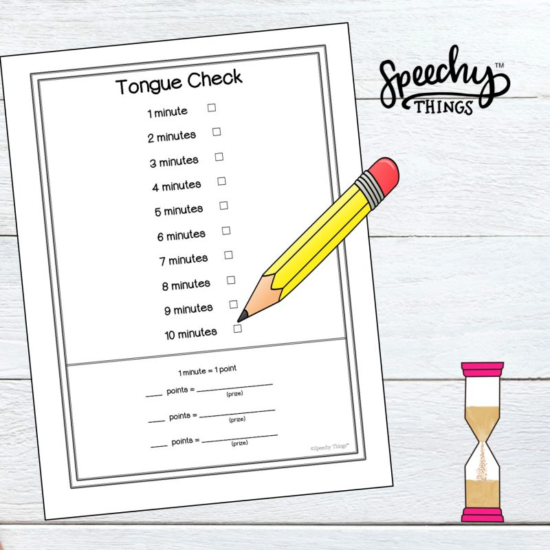 image of speech therapy frontal lisp articulation freebie