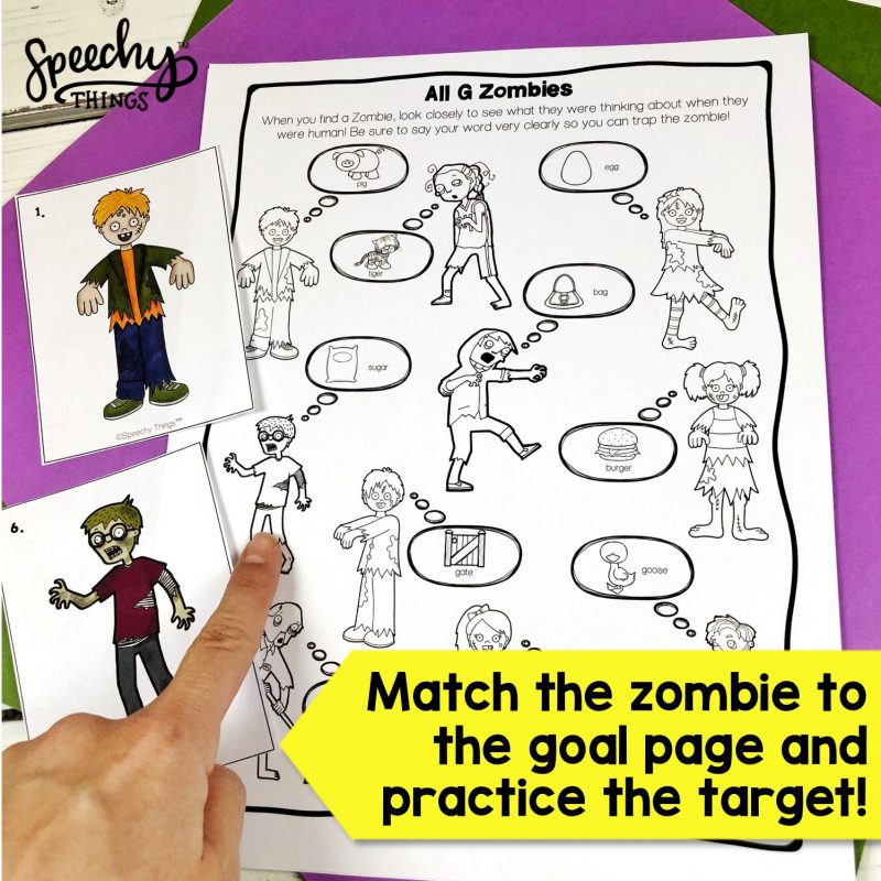 zombie hunt speech therapy game