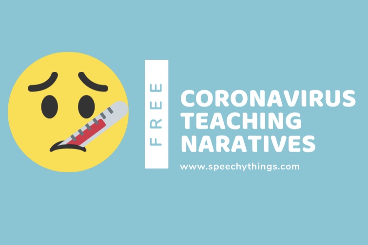 speech therapy blog post for free social stories to explain coronavirus covid-19 to kids
