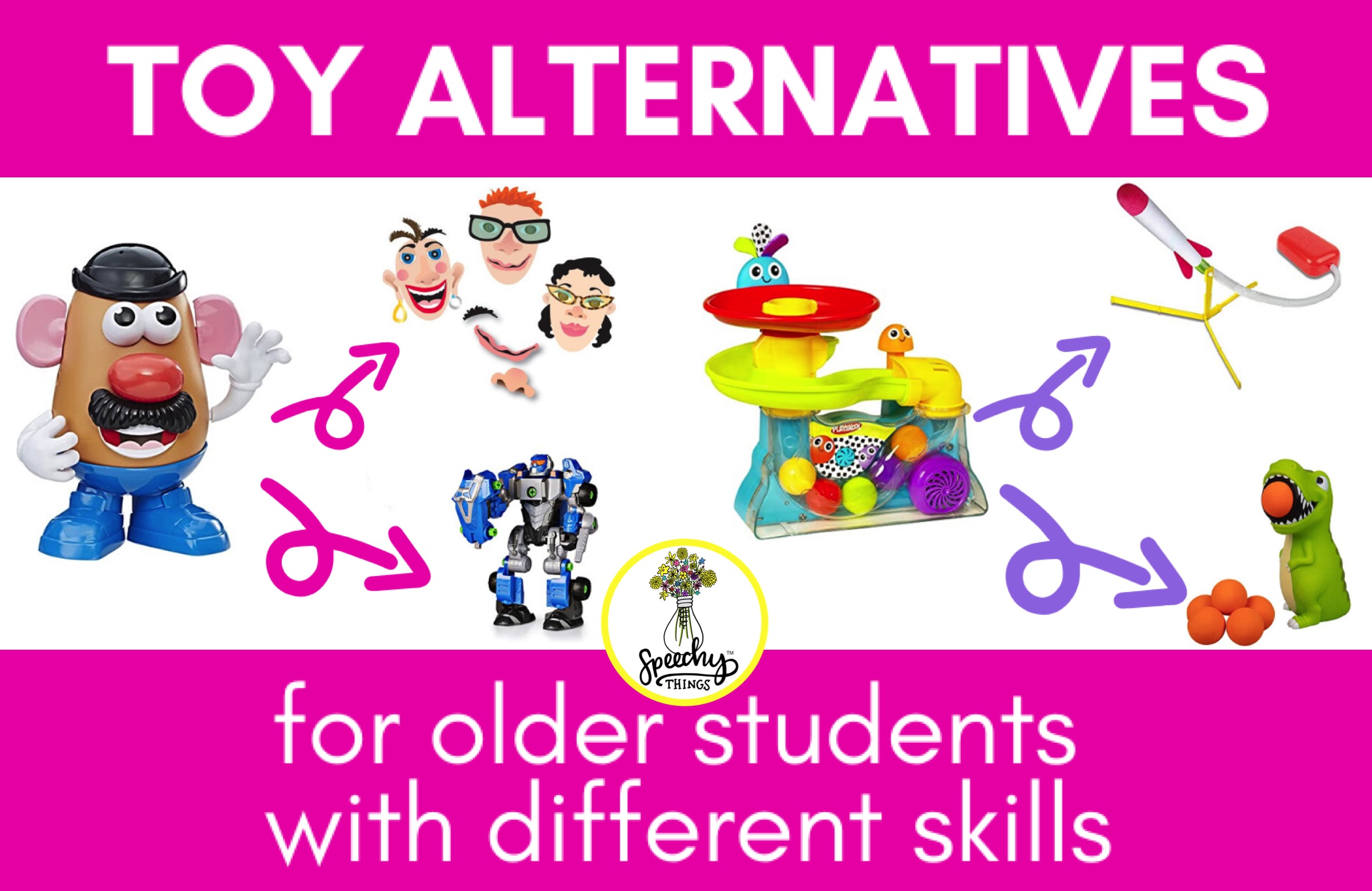 blog post image for alternative toys for older speech therapy students with disabilities