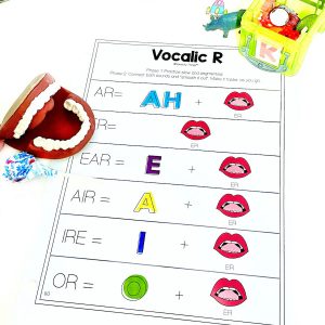vocalic r words list speech therapy